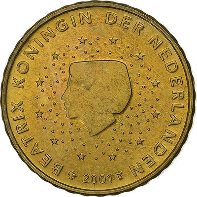 Países Bajos, 
            
               10 Euro Cent, 
            
               2001