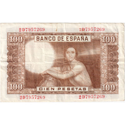 España, 
            
               100 Pesetas, 
            
               1953-04-07