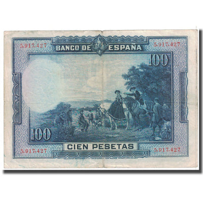 Billete, 
            
               100 Pesetas, 
            
               1928