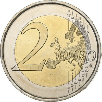 España, 
            
               2 Euro, 
            
               30 ans   Drapeau européen