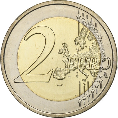 Portugal, 
            
               2 Euro, 
            
               10 ans de l'Euro