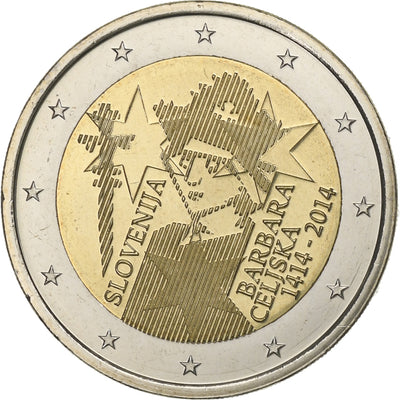 Eslovenia, 
            
               2 Euro, 
            
               Barbara Celiska