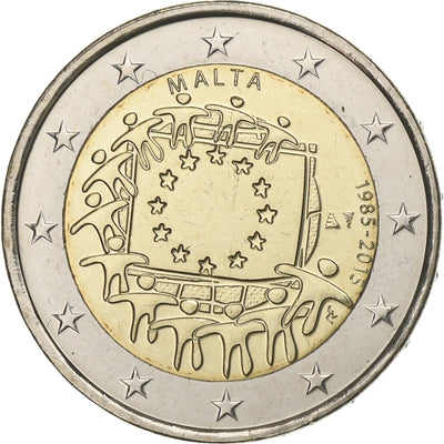 Malta, 
            
               2 Euro, 
            
               Drapeau européen