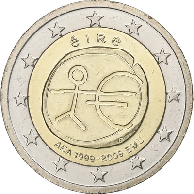 REPÚBLICA DE IRLANDA, 
            
               2 Euro, 
            
               10 ans de l'Euro