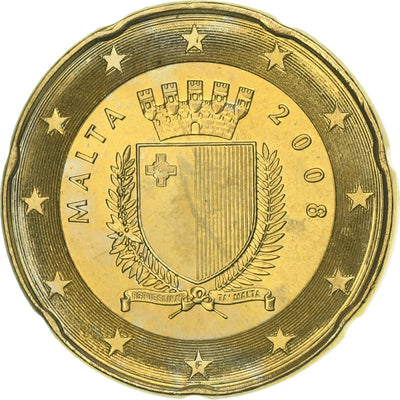 Malta, 
            
               20 Euro Cent, 
            
               2008