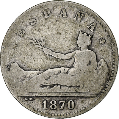 España, 
            
               Peseta, 
            
               1870