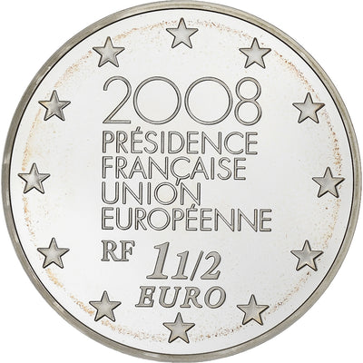 Francia, 
            
               1 1/2 Euro, 
            
               présidence de l'UE