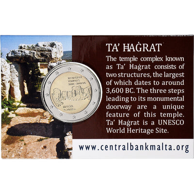 Malta, 
            
               2 Euro, 
            
               Ta' Hagrat temples