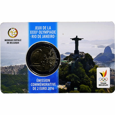 Bélgica, 
            
               2 Euro, 
            
               Summer Olympics Rio de Janeiro