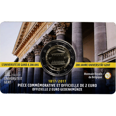 Bélgica, 
            
               2 Euro, 
            
               200 ans de l'Université de Gand