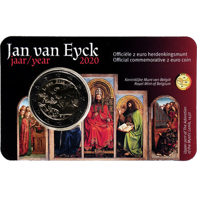 Bélgica, 
            
               2 Euro, 
            
               Jan Van Eyck