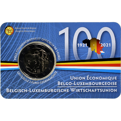 Bélgica, 
            
               2 Euro, 
            
               Belgium-Luxembourg economic union