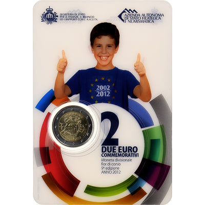 San Marino, 
            
               2 Euro, 
            
               10e anniversaire de l'euro