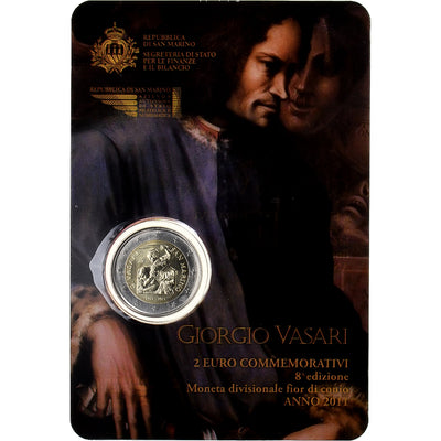 San Marino, 
            
               2 Euro, 
            
               Giorgio Vasari