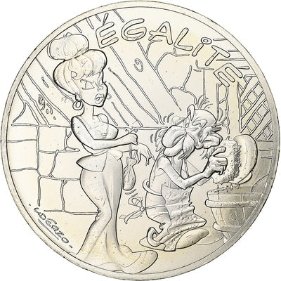 Francia, 
            
               10 Euro, 
            
               Astérix Égalité (La zizanie)