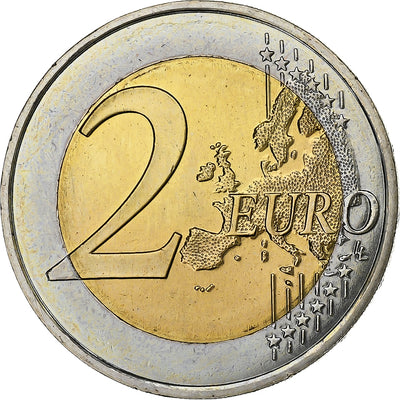 Francia, 
            
               2 Euro, 
            
               50 ans du traité de l'Élysée