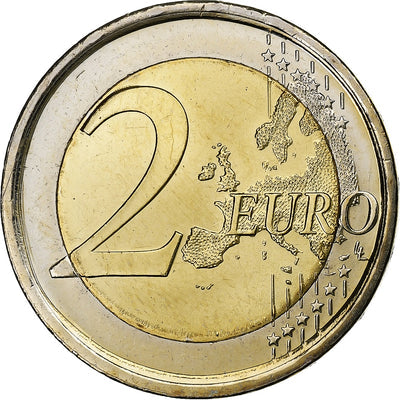 España, 
            
               2 Euro, 
            
               Alhambra of Granada