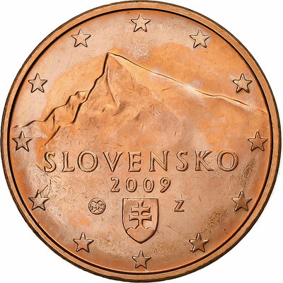 Eslovaquia, 
            
               5 Euro Cent, 
            
               2009