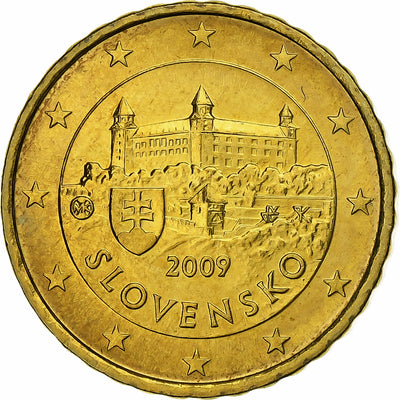 Eslovaquia, 
            
               10 Euro Cent, 
            
               2009