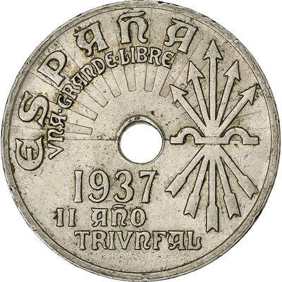 España, 
            
               25 Centimos, 
            
               1937