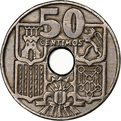 España, 
            
               50 Centimos, 
            
               1949