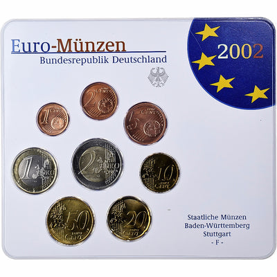 Alemania, 
            
               1 Cent to 2 Euro, 
            
               BU