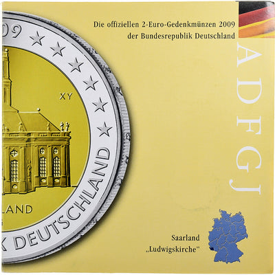 Alemania, 
            
               2€ x 5, 
            
               Ludwigskirche