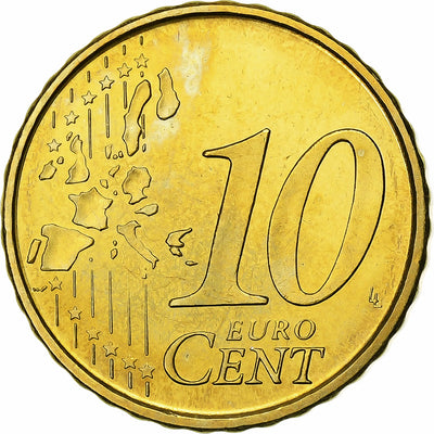 España, 
            
               10 Euro Cent, 
            
               BU