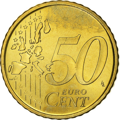 España, 
            
               50 Euro Cent, 
            
               BU