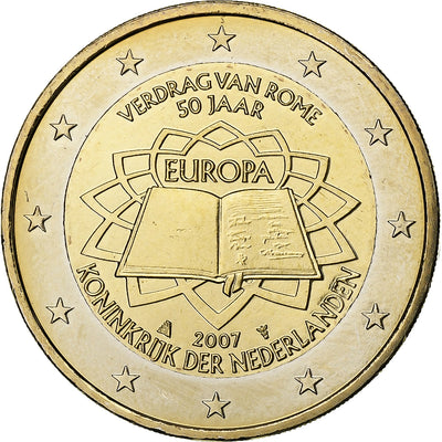 Países Bajos, 
            
               2 Euro, 
            
               Traité de Rome