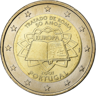 Portugal, 
            
               2 Euro, 
            
               Traité de Rome