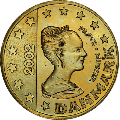 Dinamarca, 
            
               Margrethe II, 
            
               10 Euro Cent