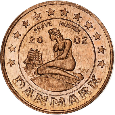 Dinamarca, 
            
               Margrethe II, 
            
               Euro Cent