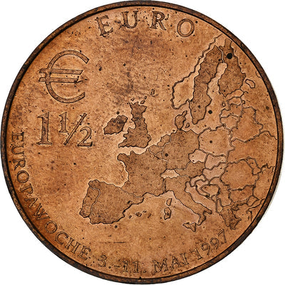 Alemania, 
            
               1-1/2 Euro, 
            
               1997