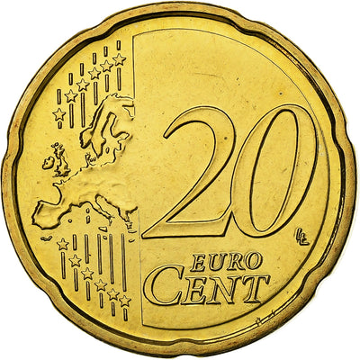 Chipre, 
            
               20 Euro Cent, 
            
               BU