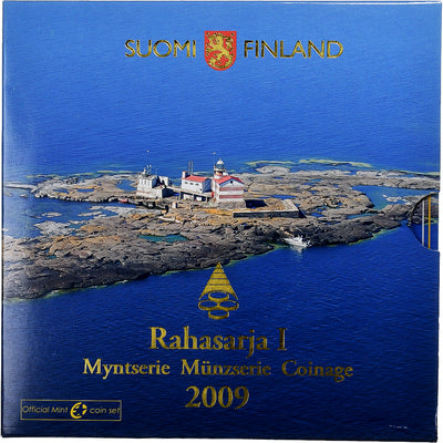 Finlandia, 
            
               1 c. to 2€ + token, 
            
               BU