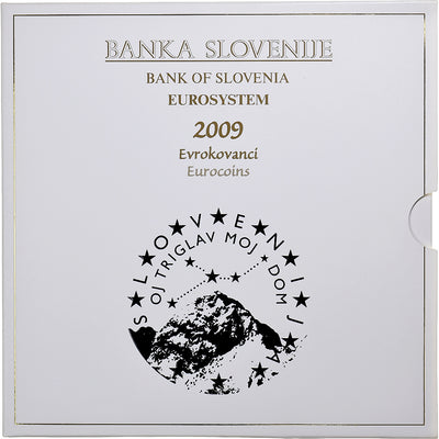 Eslovenia, 
            
               1 Cent to 2 Euro + 3 Euro, 
            
               BU