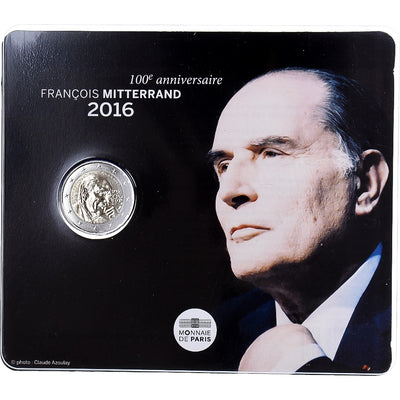 Francia, 
            
               2 Euro, 
            
               François Mitterrand