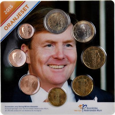 Países Bajos, 
            
               Willem-Alexander, 
            
               1 Cent to 2 Euro