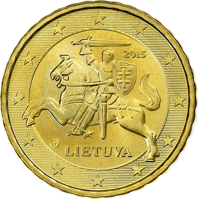 Lituania, 
            
               10 Euro Cent, 
            
               BU