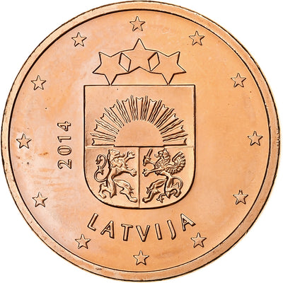 Letonia, 
            
               5 Euro Cent, 
            
               BU