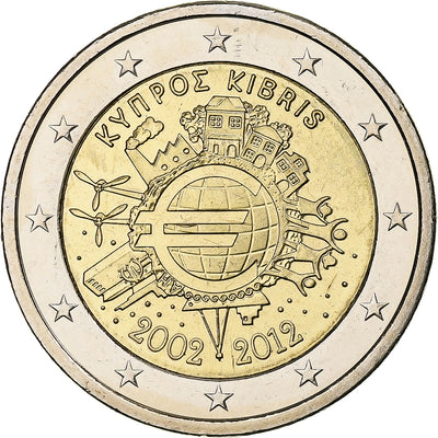 Chipre, 
            
               2 Euro, 
            
               Introduction de l'euro