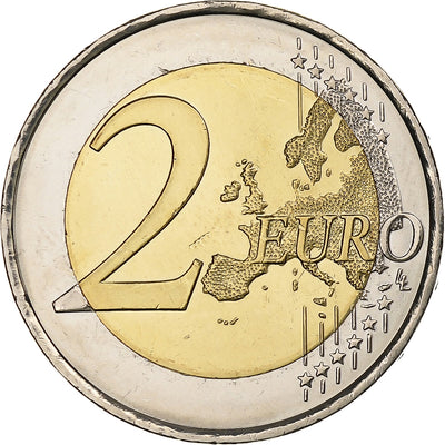 España, 
            
               2 Euro, 
            
               30 ans du drapeau de l'UE