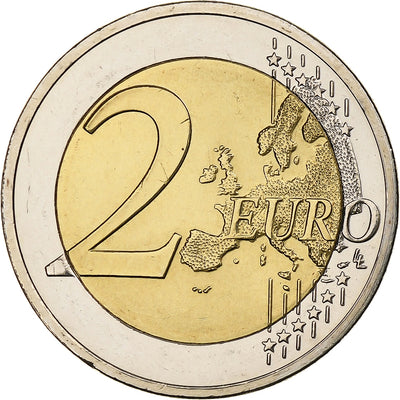 Grecia, 
            
               2 Euro, 
            
               30 ans du drapeau de l'UE