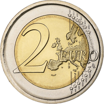 Italia, 
            
               2 Euro, 
            
               30 ans du drapeau de l'UE