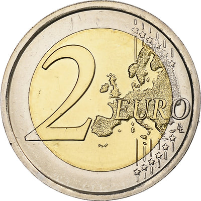 Eslovenia, 
            
               2 Euro, 
            
               30 ans du drapeau de l'UE