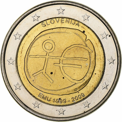 Eslovenia, 
            
               2 Euro, 
            
               Union économique et monétaire