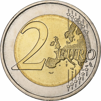 Portugal, 
            
               2 Euro, 
            
               60 ans de la déclaration universelle des droits de l'homme