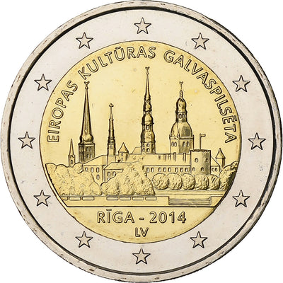 Letonia, 
            
               2 Euro, 
            
               European Capital of Culture