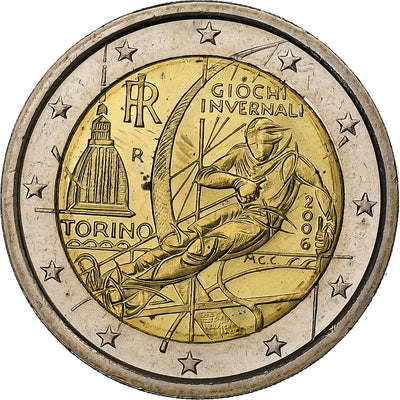 Italia, 
            
               2 Euro, 
            
               Turin Winter Olympic Games